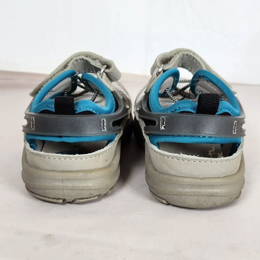 Osh Kosh B'gosh Sport Sandals Toddler Boys 7M Closed Bump Toe Washable Blue Gray
